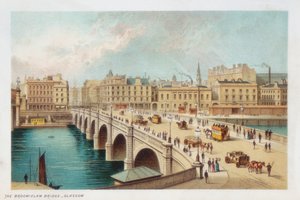 Puente de Telford sobre el Clyde en Broomielaw, Glasgow, 1891 de Unbekannt