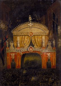 Temple Bar iluminado para el matrimonio del Príncipe de Gales, 11 de marzo de 1863