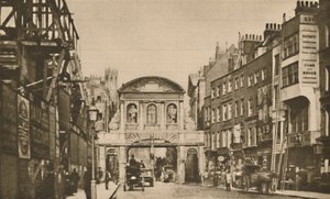 Temple Bar: El límite de la ciudad en el Strand en el año 1878, c1935 de Unbekannt