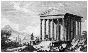Templo de Augusto en Mylasa Milas, Turquía, siglo XIX de Unbekannt