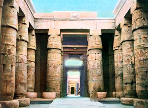 Templo de Khonsu, Karnak, Luxor, Egipto, siglo XX