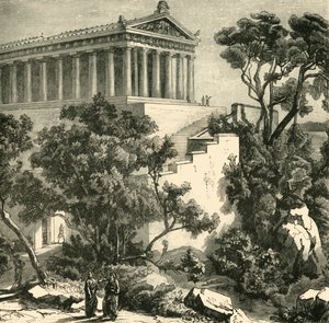 Templo de Poseidón en Kalauna, 1890 de Unbekannt