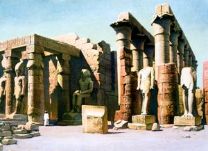 Templo de Ramsés II, Luxor, Egipto, siglo XX