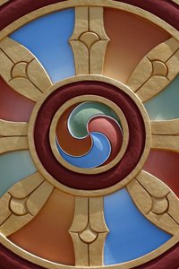 Templo de los Mil Budas. Congregación Dashang Kagyu Ling. Rueda del Dharma, La Boulaye, Francia de Unbekannt