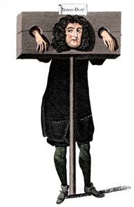 Testis Ovat, Titus Oates en la picota, siglo XVII c1905