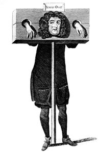 Testis Ovat, Titus Oates en la picota, siglo XVII c1905