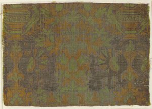 Textil con plantas y animales, italiano, siglo XV de Unbekannt