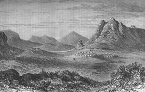 Thaba Bosigo, la fortaleza de los Basutos, c. 1880 de Unbekannt