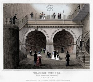 Túnel del Támesis, Londres, siglo XIX