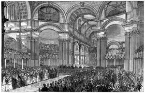 Servicio de acción de gracias en la Catedral de San Pablo, Londres, 1900