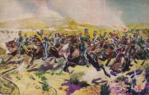 Los 17 Lanceros. La carga de la Brigada Ligera en Balaclava, 1854 de Unbekannt