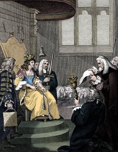 El Acta de Unión entre Inglaterra y Escocia leída ante la Reina Ana, 1826 de Unbekannt