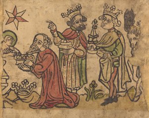 La adoración de los magos, c. 1400-1430 de Unbekannt