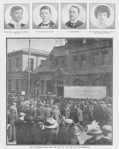 La agonizante espera por la lista de los perdidos en Southampton, 20 de abril de 1912