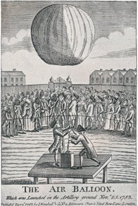 El globo aerostático, 1783, 1920 de Unbekannt