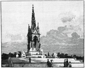 El Memorial de Albert, Kensington, Londres, 1900