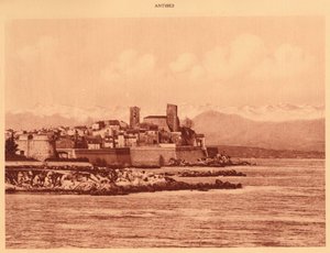 La cresta de los Alpes y Antibes de Unbekannt
