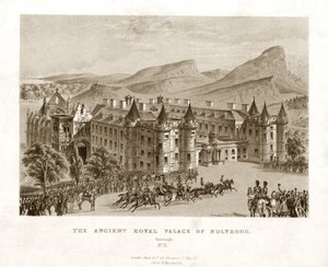 El antiguo Palacio Real de Holyrood. Edimburgo, mediados del siglo XIX