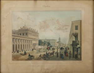 El Palacio Anichkov en San Petersburgo, finales de 1840