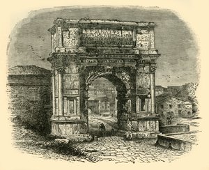 El Arco de Tito, Roma, 1890