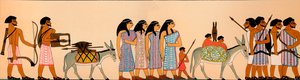 La llegada de una tribu de nómadas semitas a Egipto, 1895 a.C.