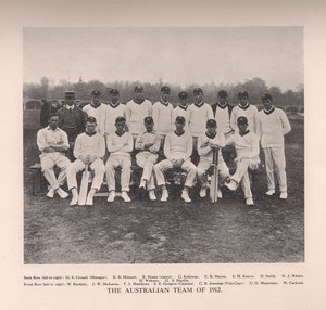 El equipo de cricket australiano de 1912