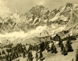 La Austriahütte y el Dachstein, Estiria, Austria, c1935 de Unbekannt