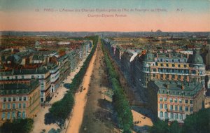 La Avenida de los Campos Elíseos, París, c1920