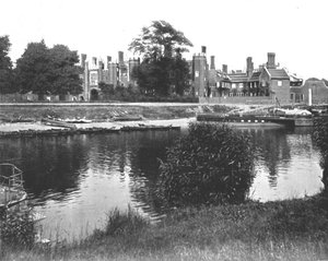 La Ribera en Hampton Court, Richmond, Londres, 1894 de Unbekannt