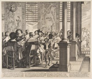 El banquete para el regreso del hijo pródigo, ca. 1636 de Unbekannt