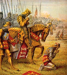 La batalla de Agincourt, 1415, c1850 de Unbekannt