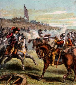 La Batalla de Naseby, 1645, c. 1850 de Unbekannt