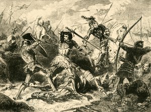 La batalla de Agincourt, 1415, 1890 de Unbekannt