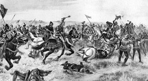 La batalla de Agincourt, 25 de octubre de 1415, 1910 de Unbekannt