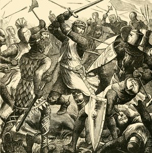 La batalla de Evesham: La última resistencia de De Montfort, 1265, 1890 de Unbekannt
