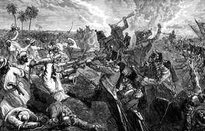 La Batalla de Ferozeshah, India, 1845, 1900 de Unbekannt