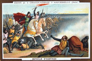 La Batalla de Hastings, 1066, siglo XIX de Unbekannt