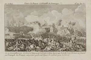 La batalla de Jemappes, 1792 de Unbekannt