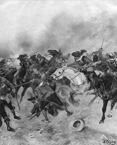 La batalla de Marston Moor, 1644 de Unbekannt