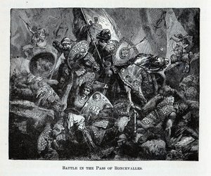 La batalla de Roncesvalles, 1882 de Unbekannt