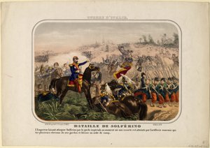 La batalla de Solferino, 1859 de Unbekannt