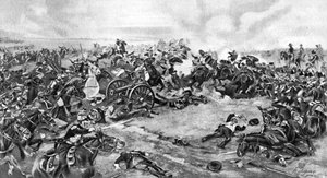 La Batalla de Waterloo, librada el 18 de junio de 1815, 1910 de Unbekannt