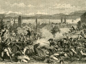 La batalla de Zúrich, 1799, 1890 de Unbekannt