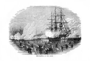 La batalla de los barriles, 6 de enero de 1778, 1872 de Unbekannt