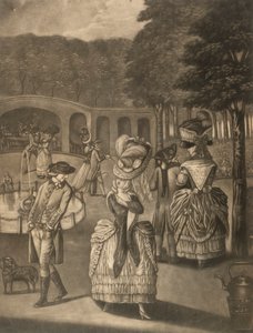 Las bellezas de Bagnigge Wells, Londres, finales del siglo XVIII