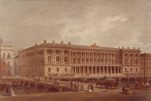 La Bolsa de Berlín en la Burgstrasse, finales de 1860s-principios de 1870s