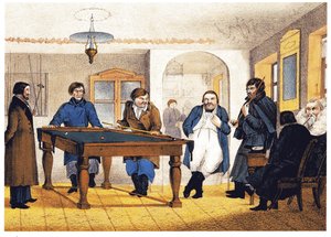 La Sala de Billar, principios del siglo XIX