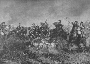 The Black Watch 42nd Royal Highlanders en Quatre Bras, 1902 de Unbekannt