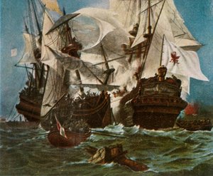 La flota naval de Brandeburgo, 1680