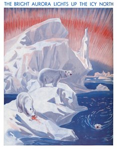 La Brillante Aurora Ilumina el Norte Helado, 1935